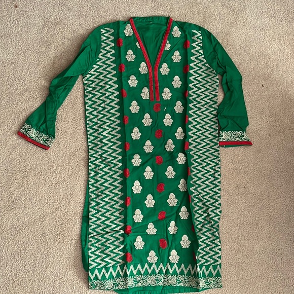 Green Kurta - Picture 1 of 2